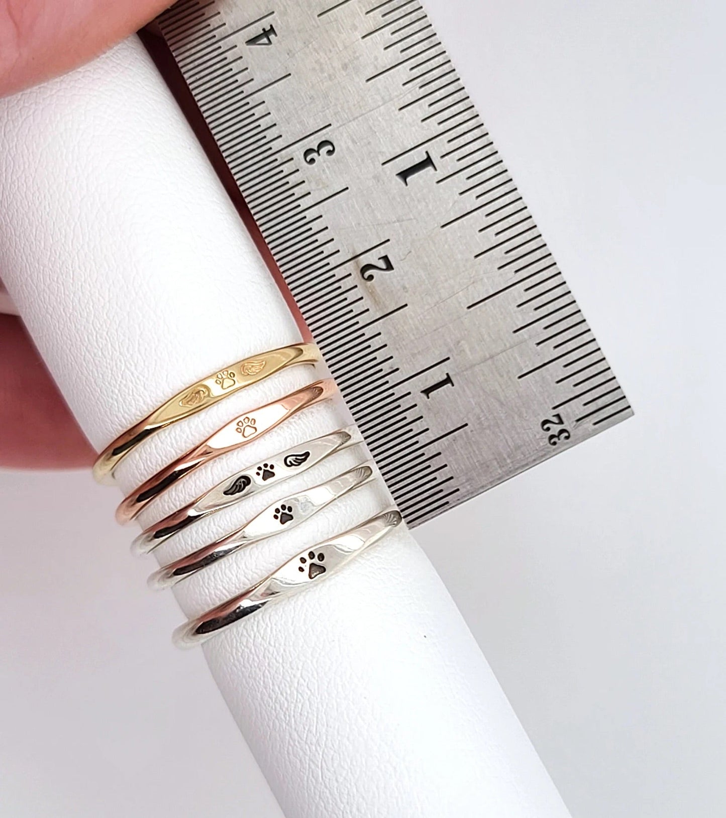 Personalised Tiny Name Ring – Minimalist 18K Plated Edition