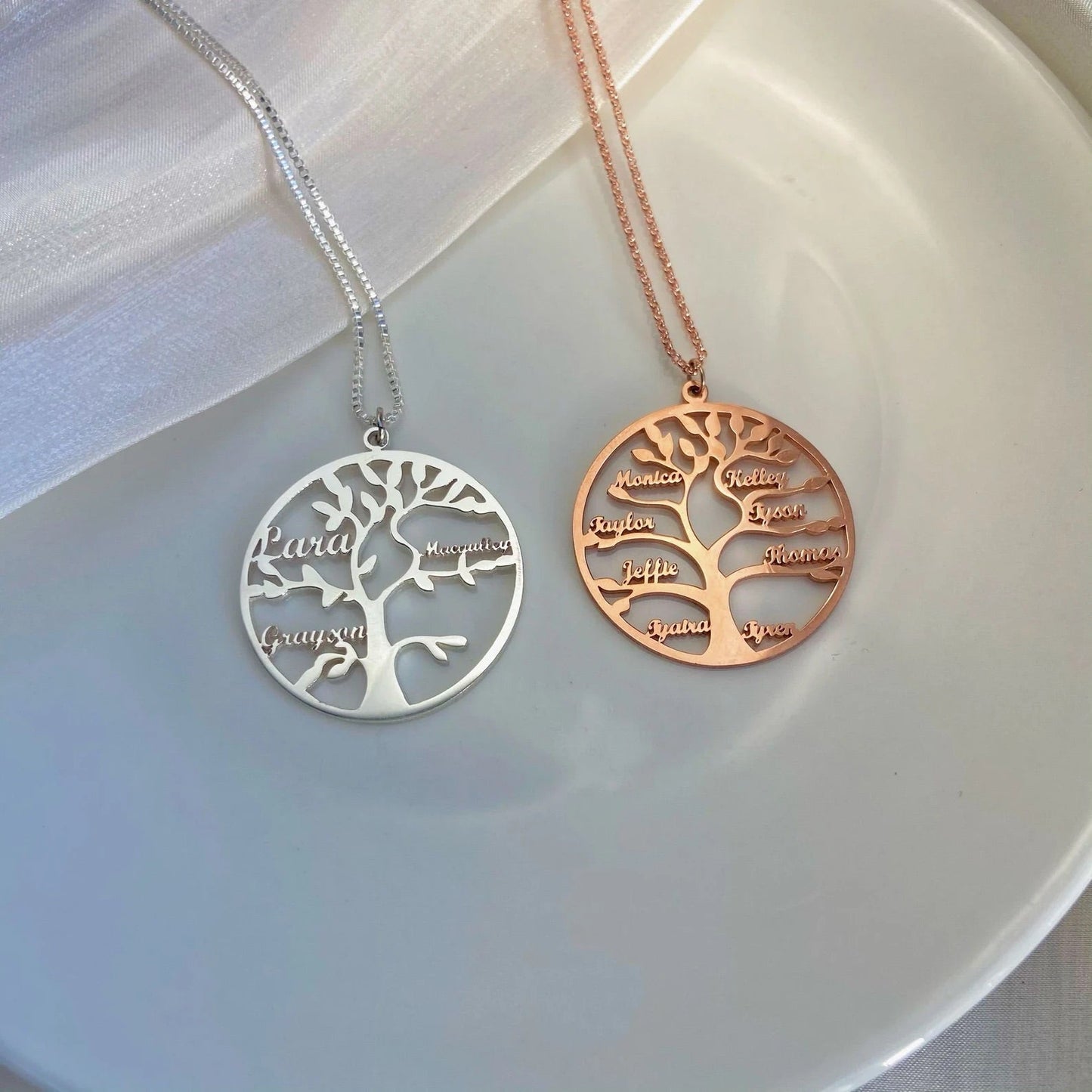 Personalised Tree of Life Necklace – Handcrafted Bohemian Keepsake