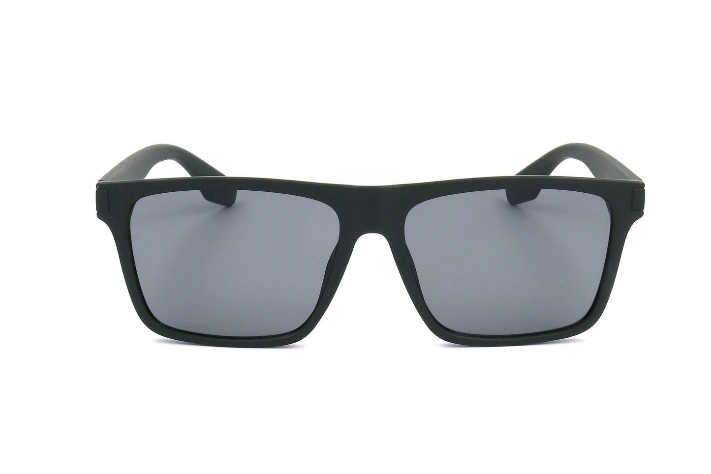 Calvin Klein Matte Black Men’s Sunglasses – Modern Minimalist Square Frame