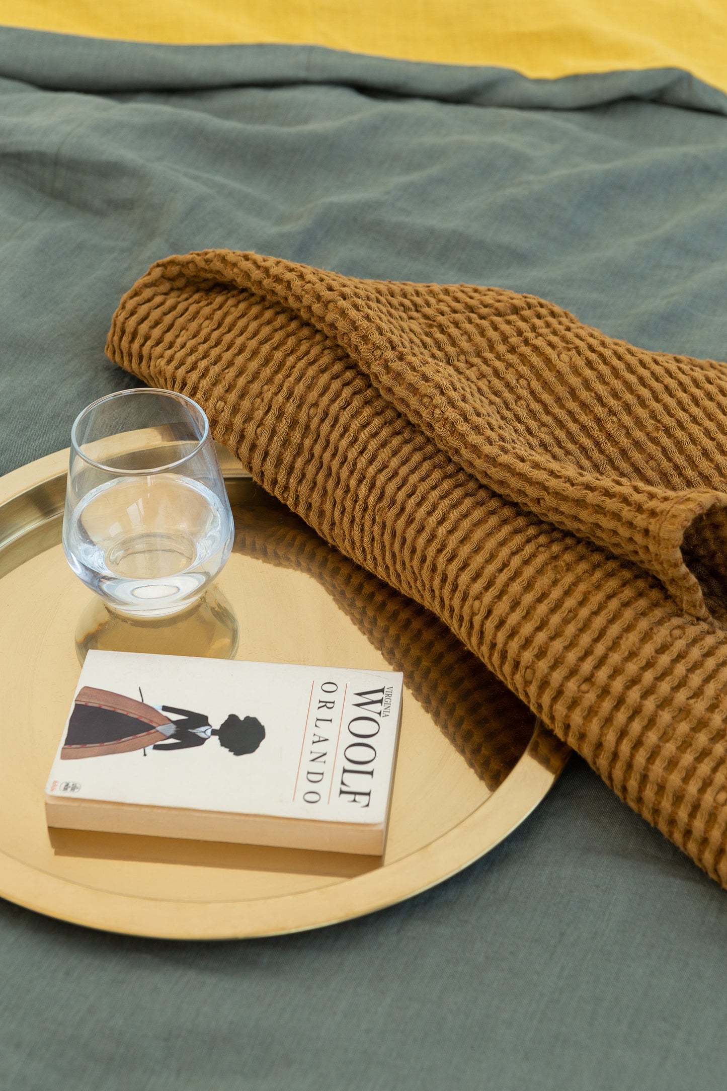 Amber Waffle Linen Towel Set
