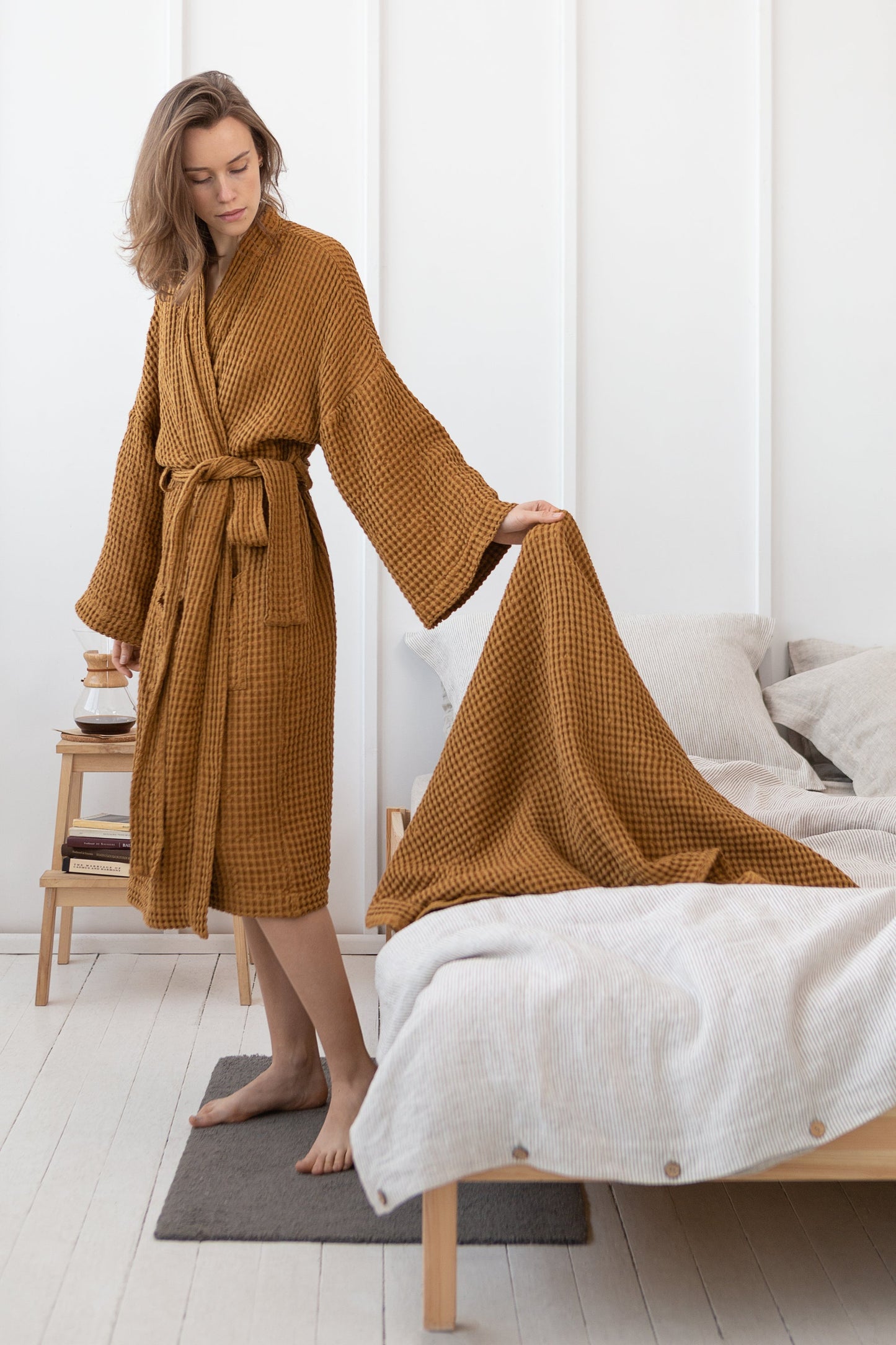 Amber Waffle Linen Towel Set