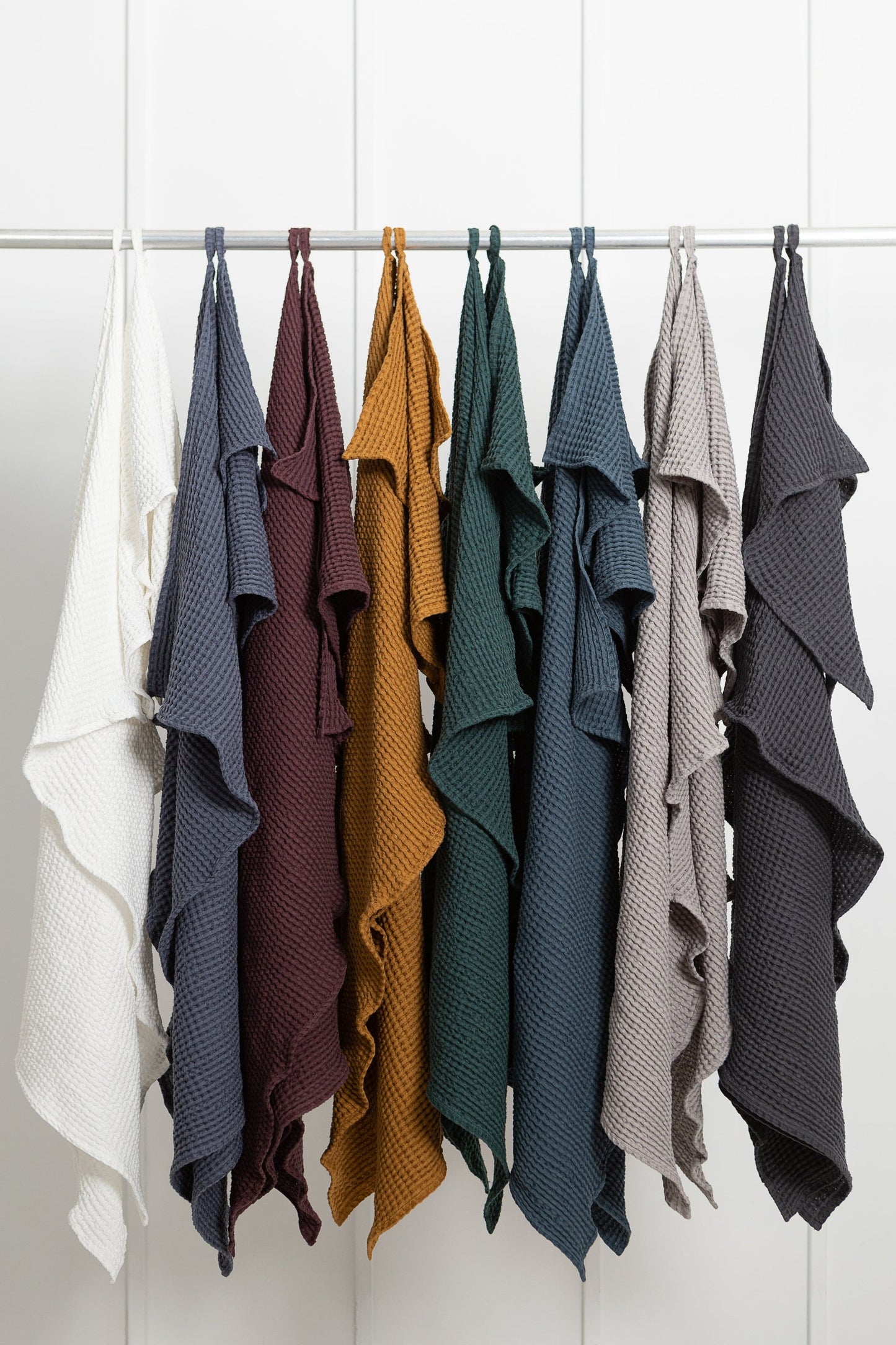 Amber Waffle Linen Towel Set