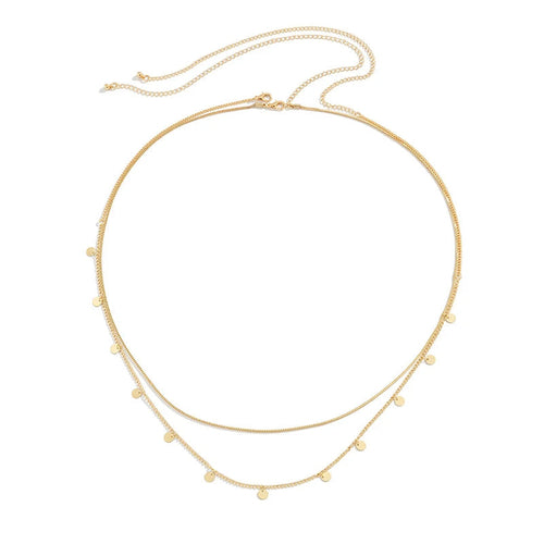 Double-Layer Butterfly Waist Chain – Delicate Golden Charm Edition