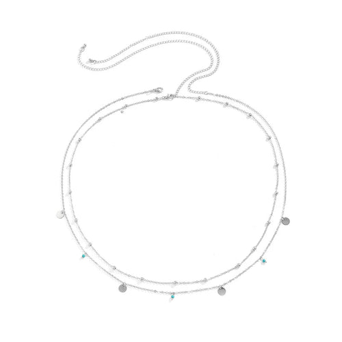 Double-Layer Butterfly Waist Chain – Delicate Golden Charm Edition