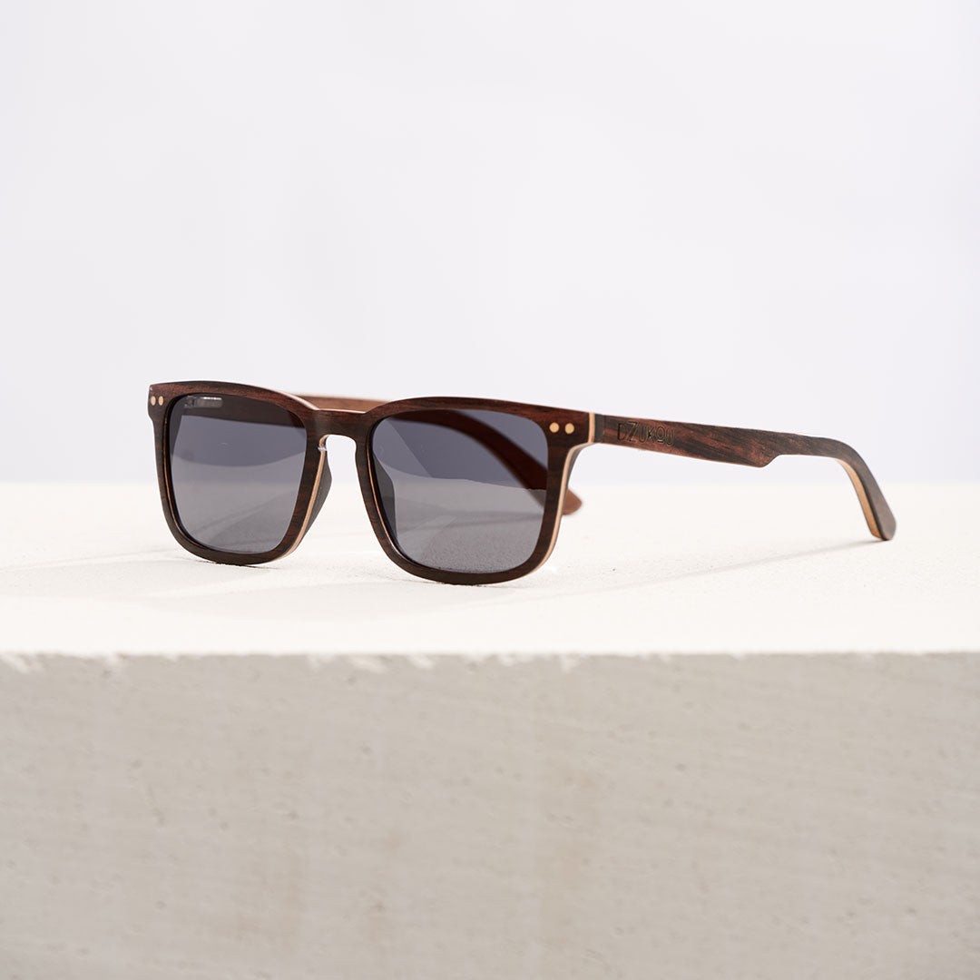 Rage Ebony-Look Wooden Sunglasses – Women’s Polarised Edition