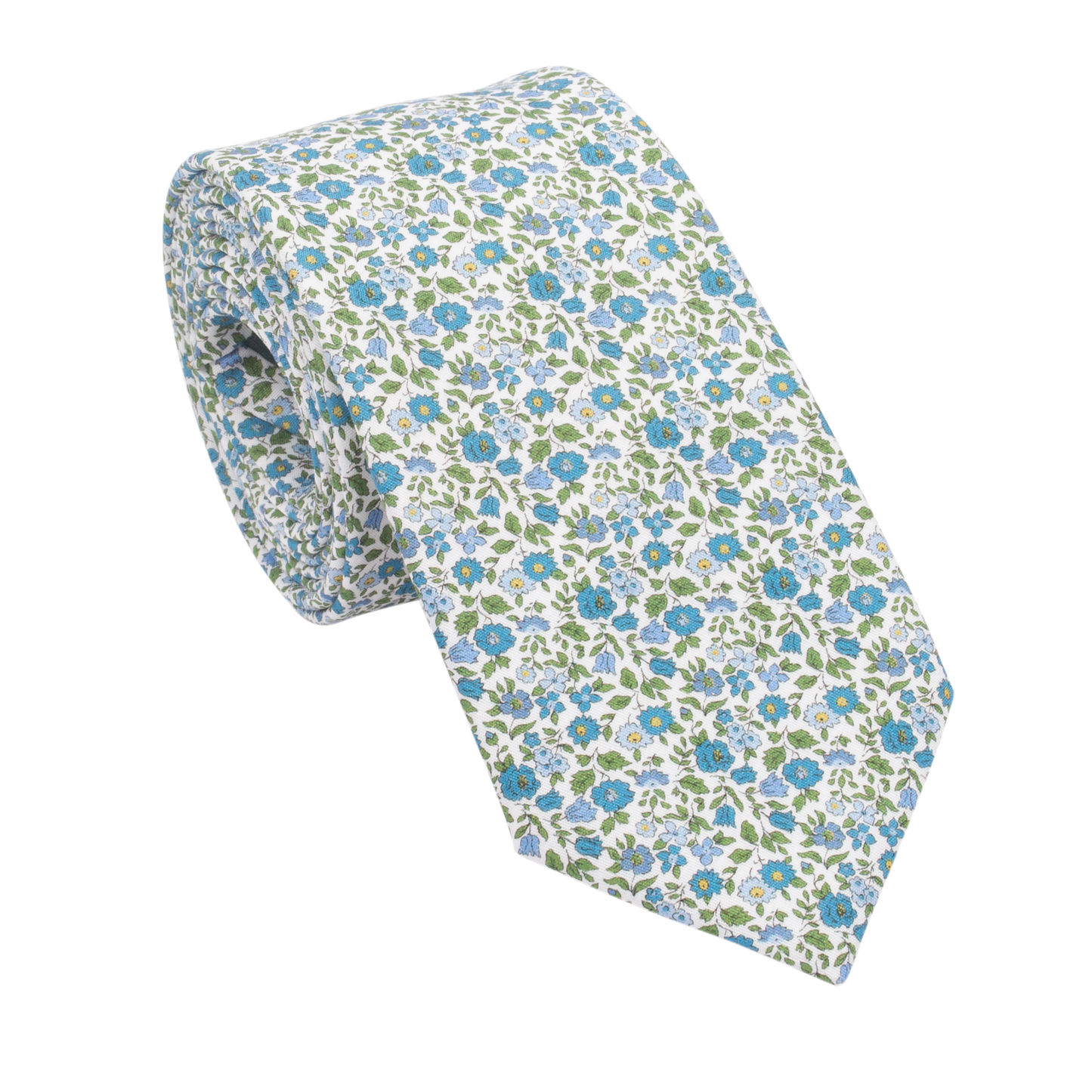 Hampstead Gardens Liberty Cotton Tie – Hand-Finished Floral Elegance