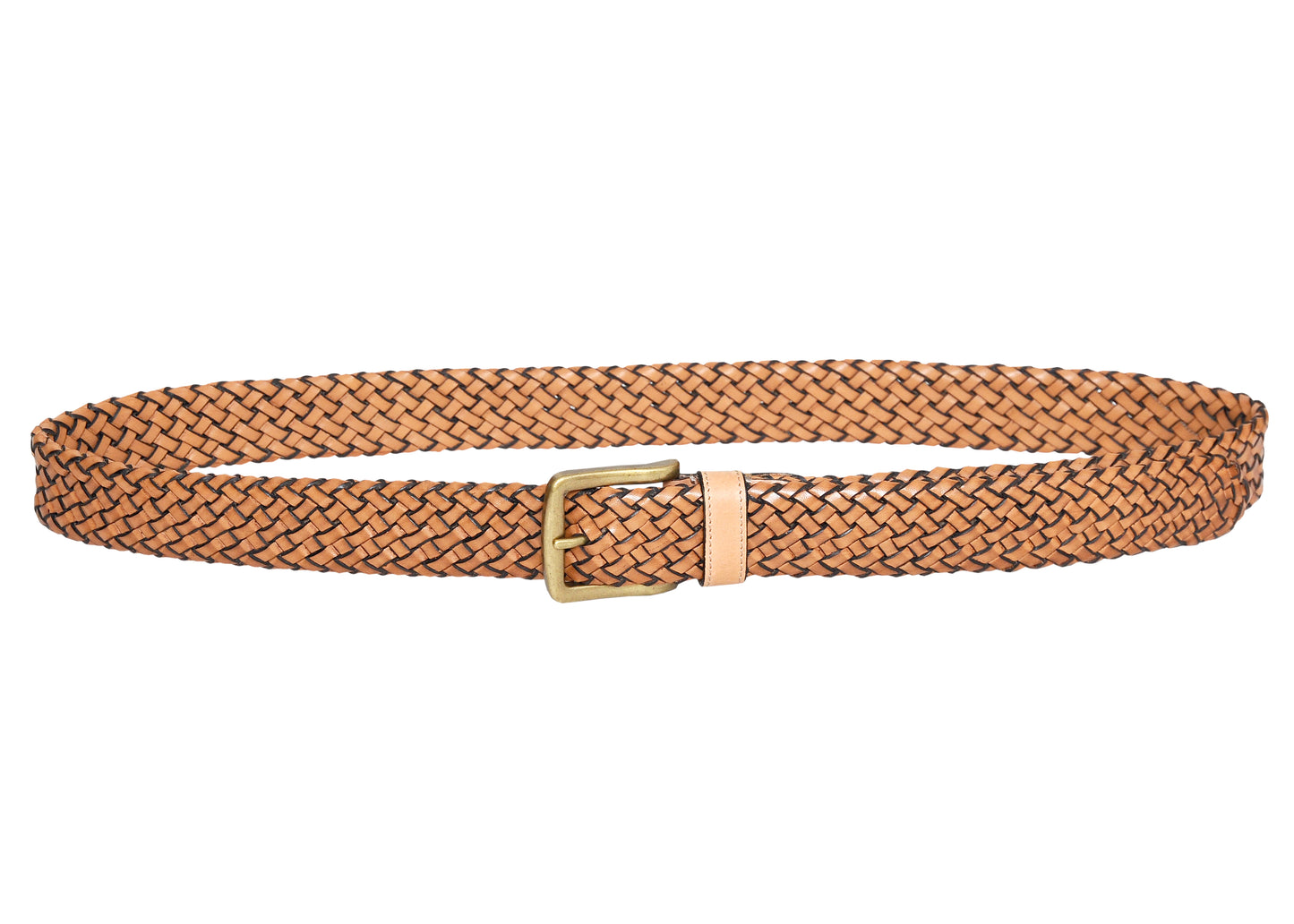 Galata Woven Leather Men’s Belt – Timeless Beige Craftsmanship
