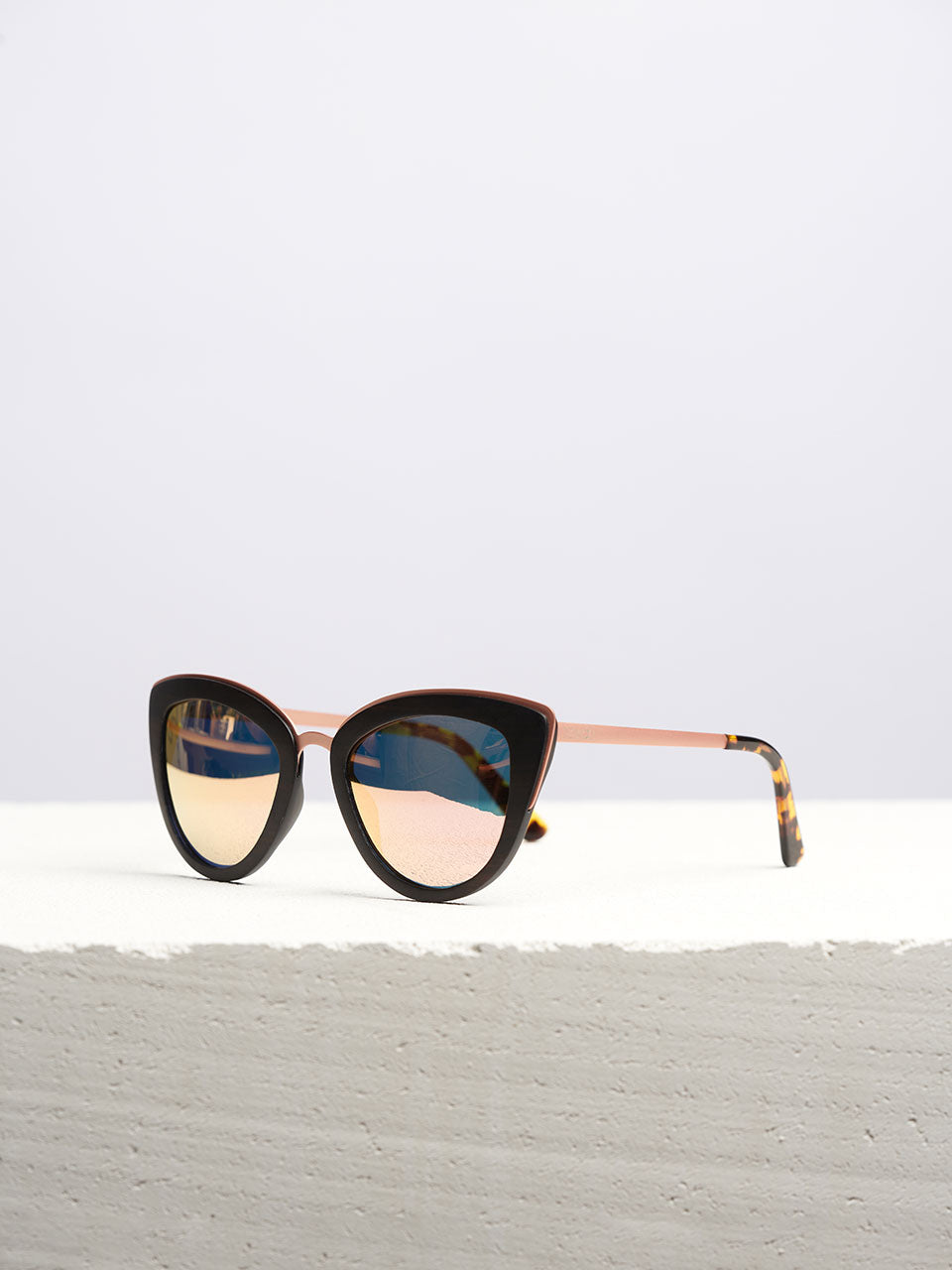 New York Fling Wooden Cat-Eye Sunglasses for Women