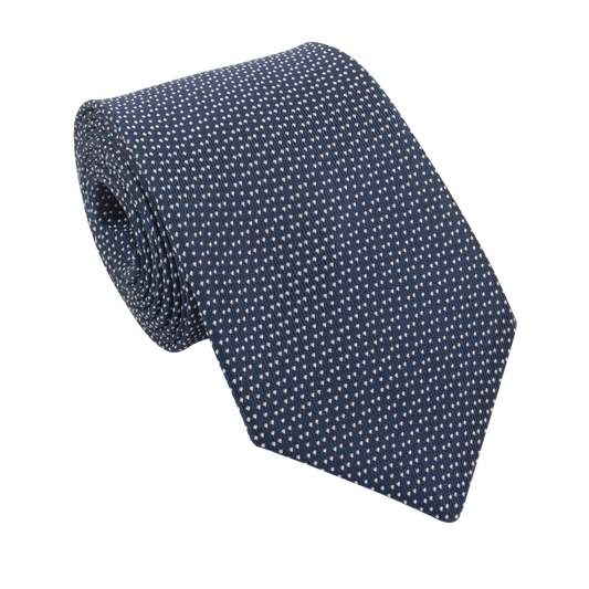 Navy Milano Silk Tie – Timeless Italian Elegance
