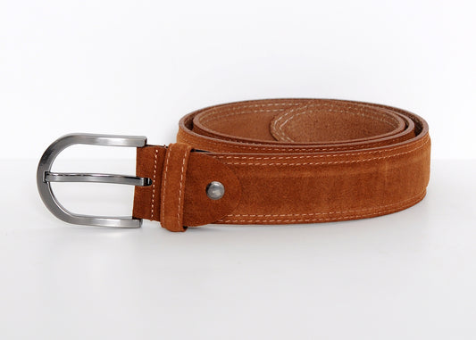 Sagrada Tan Suede Men’s Belt – Soft Luxury with Everyday Ease
