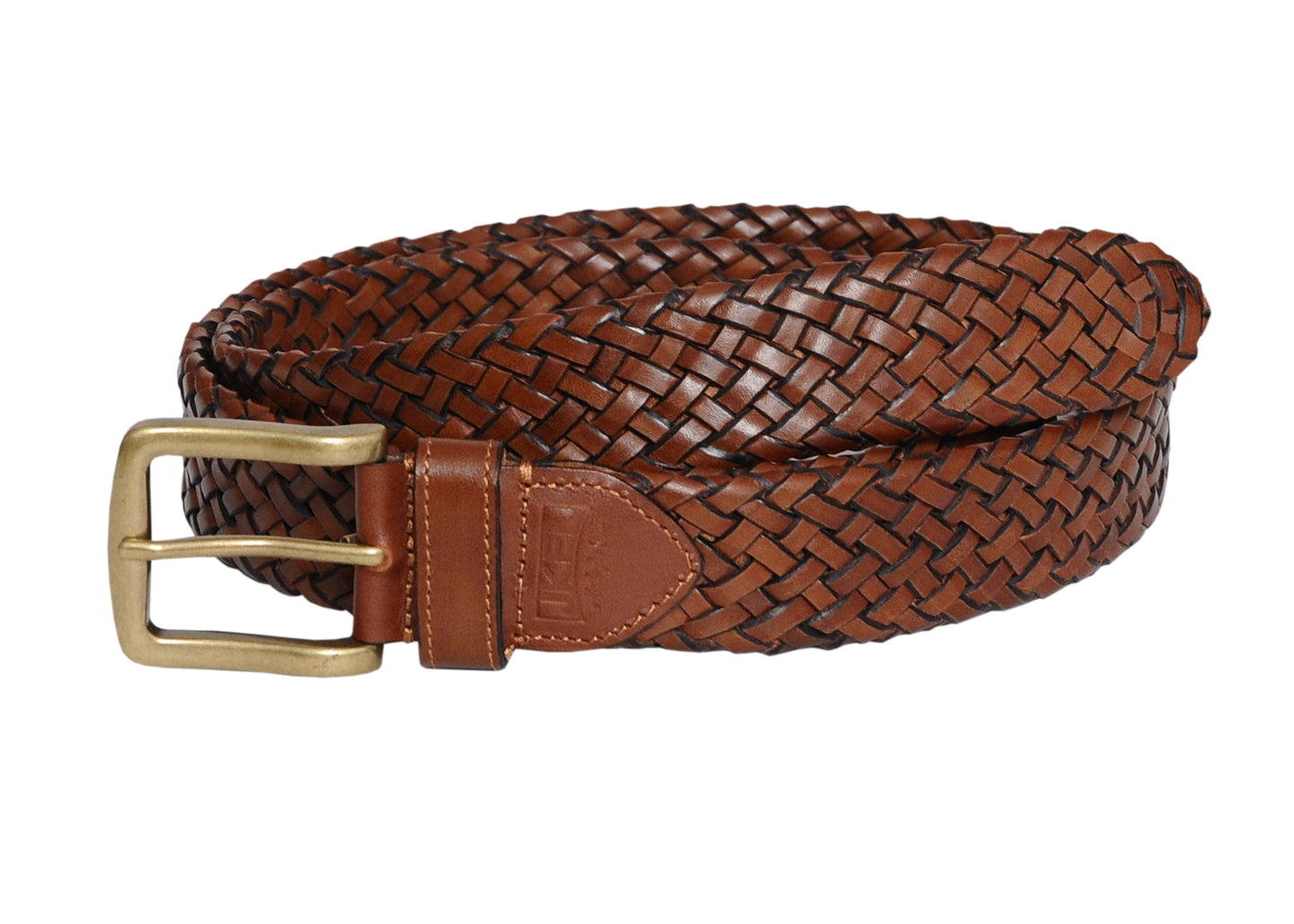 Galata Tan Woven Leather Men’s Belt – Classic Craftsmanship in a Warm Natural Shade