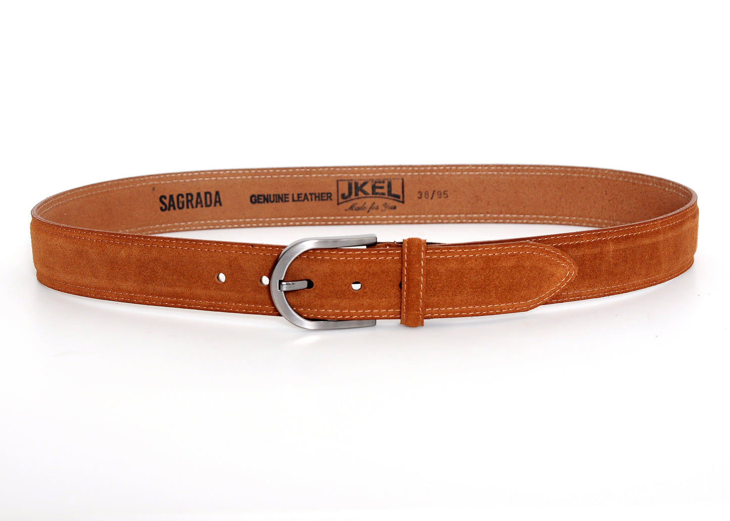 Sagrada Tan Suede Men’s Belt – Soft Luxury with Everyday Ease