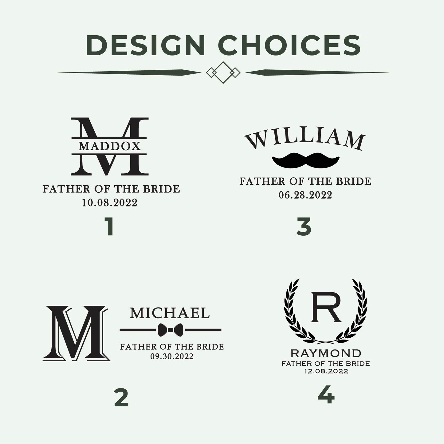 Personalised Wooden Cufflinks & Box Set for men