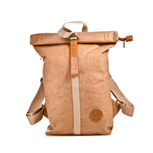 Atlas Roll-Top Kraft Paper Backpack