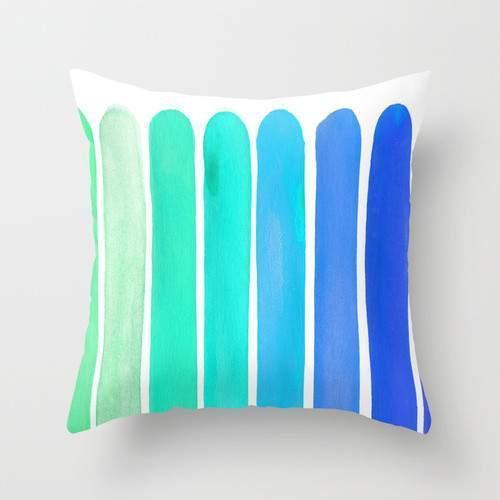Ocean Blue Art Cushion Cover