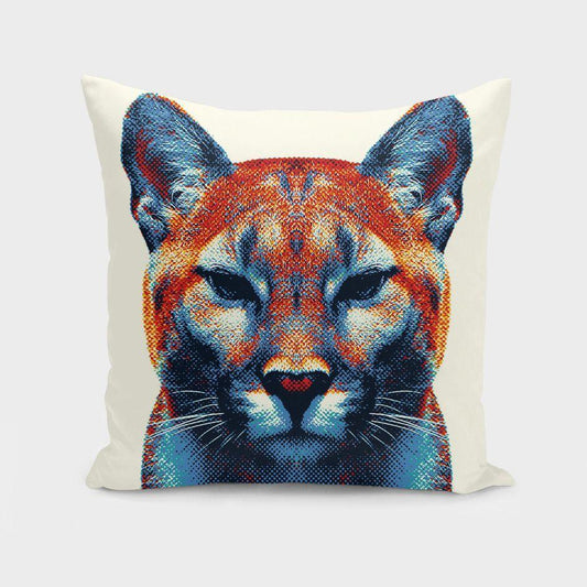 Colourful Puma Art Cushion Cover